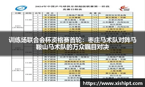 训练场联合会杯资格赛首轮：枣庄马术队对阵马鞍山马术队的万众瞩目对决